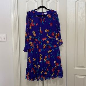 Calvin Klein floral MIDI dress